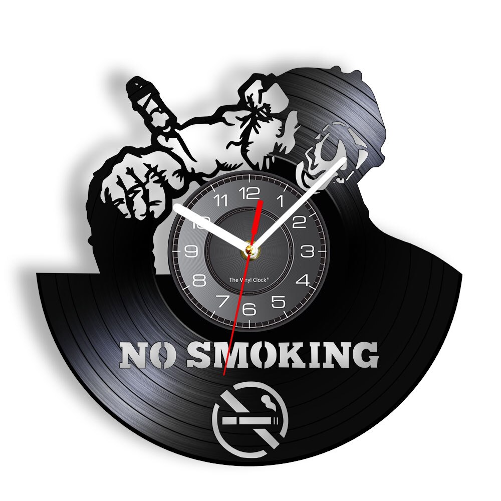 

Gorilla Smoking Cigar Monkey Chimp No Sm - Vinyl Record Wall Clock - Without LED, 501 Original