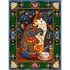 (Big Size)Retro Cat - 11CT Stamped Cross Stitch - 50*67cm