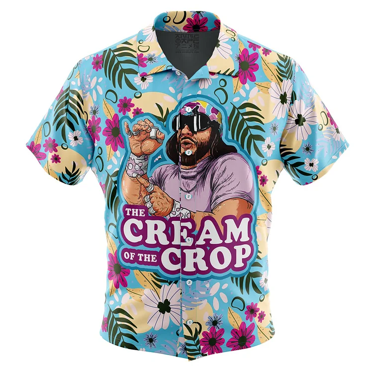 The Cream of the Crop Randy Savage Pop Culture Button Up Hawaiian Shirt