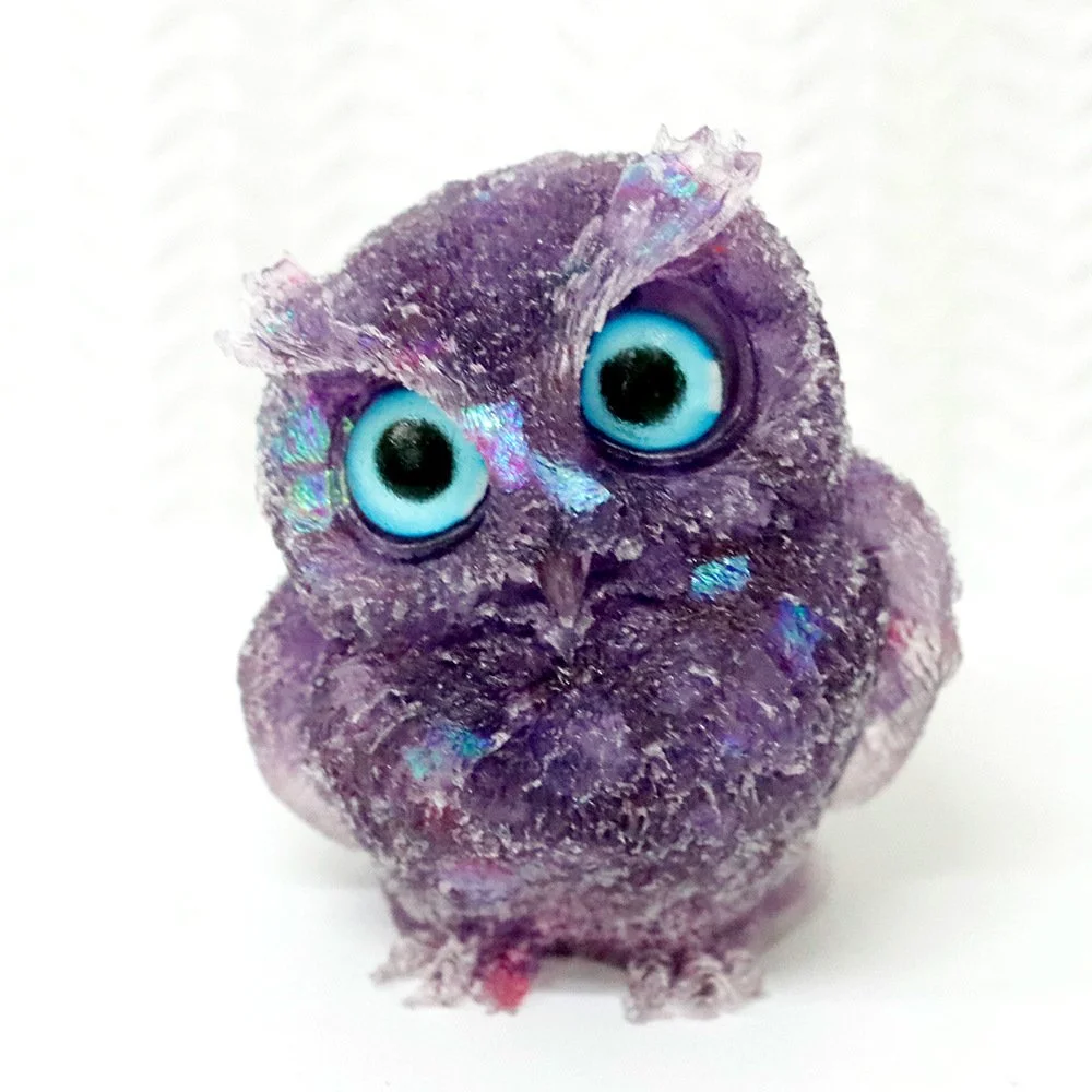 Crystal Owl Statue