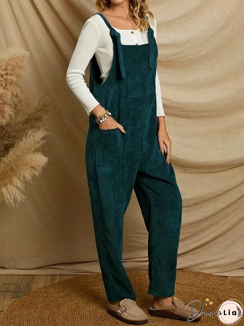 Patched Pocket Jumpsuit