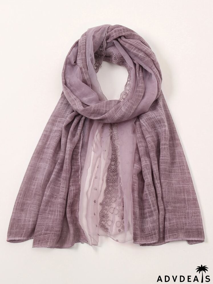 Foil Dot Detail Scarf