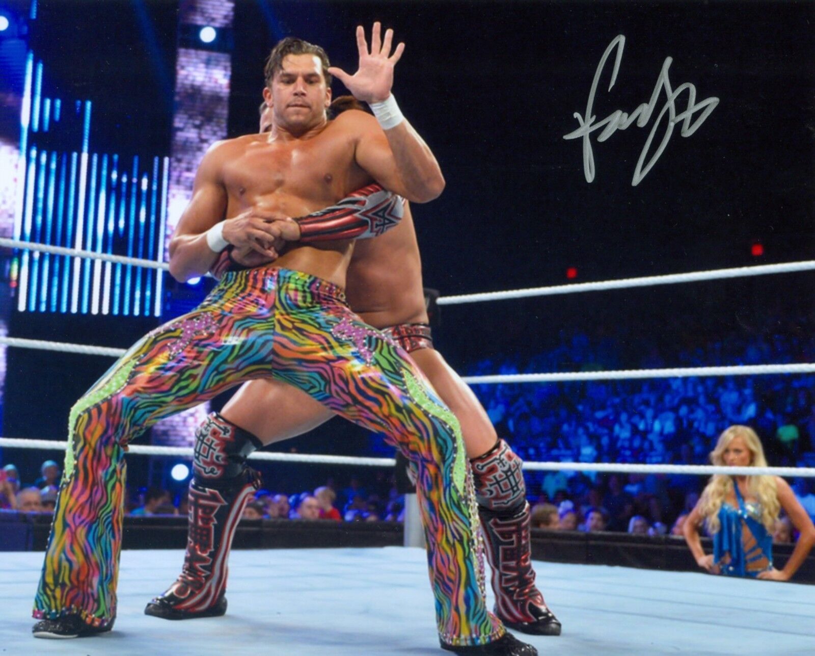 FANDANGO WWE SIGNED AUTOGRAPH 8X10 Photo Poster painting #4 W/ PROOF