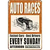Auto Races - Metal Tin Signs(8*12Inch/12*16Inch) - Garage