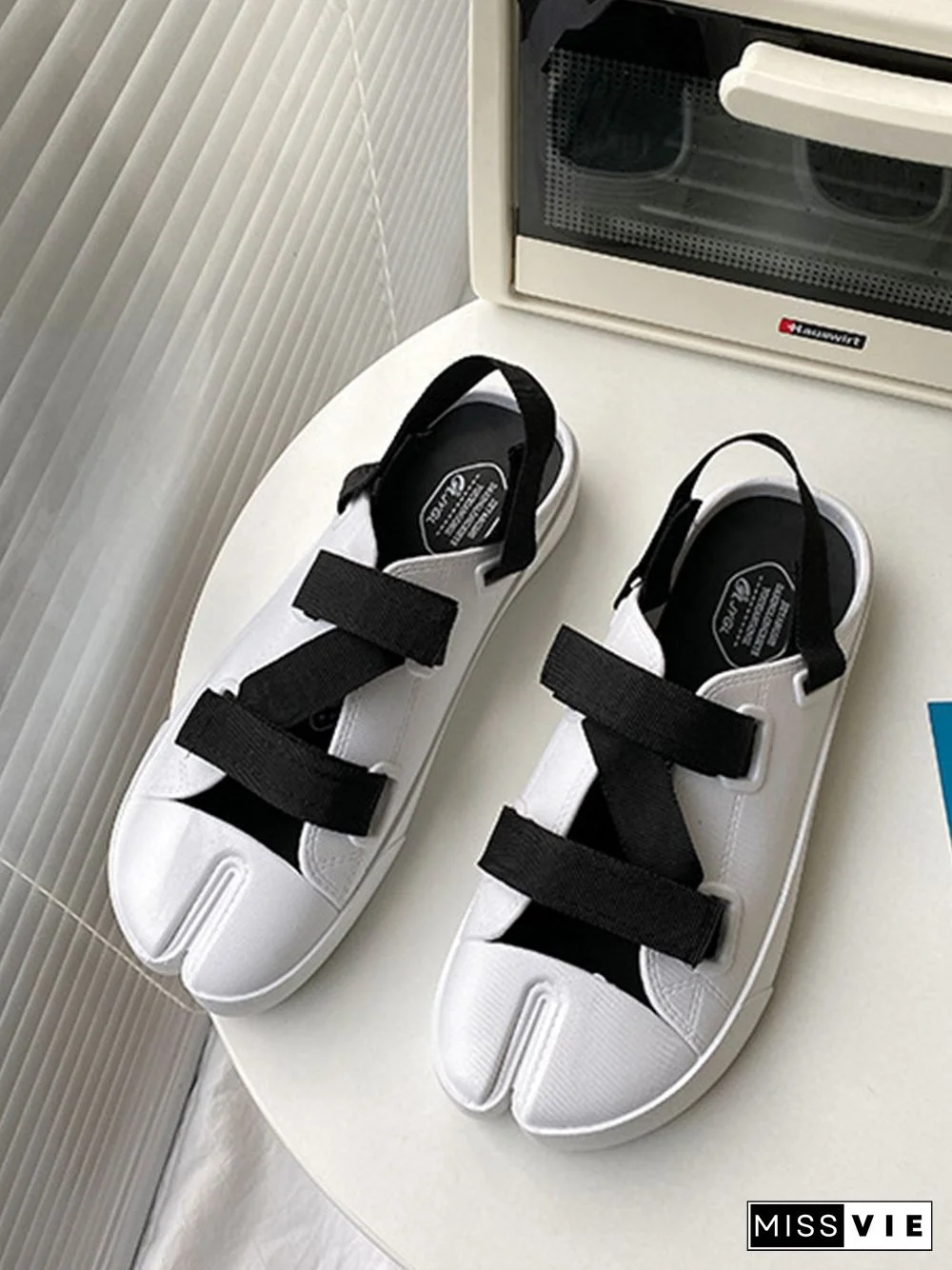 Casual Plain Split Toe Sandals