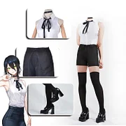 [Wetrose] In Stock Reze Cosplay Costume Chainsaw Man Bomb Devil Lady Girl Full Set Wig Halloween Xmas