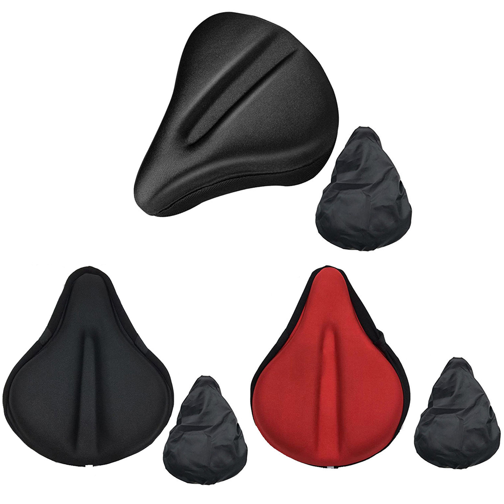 

Bicycle Saddle Covers Soft Comfortable Seat Cushion for MTB Bike Cycling, Increased silicone type + rain cover [black], 501 Original