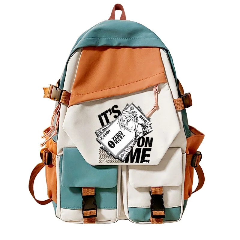 Xpoko Xiao Genshin Impact Anime Backpacks Travel School Bags Back Bag Pack Genshin Impact Hu Tao Student Backpack Bags Sac A Dos