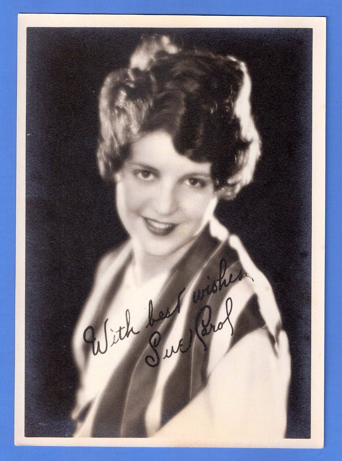 1930's Vintage SUE CAROL Movie Actress Original Photo Poster painting B&W 5 x 7