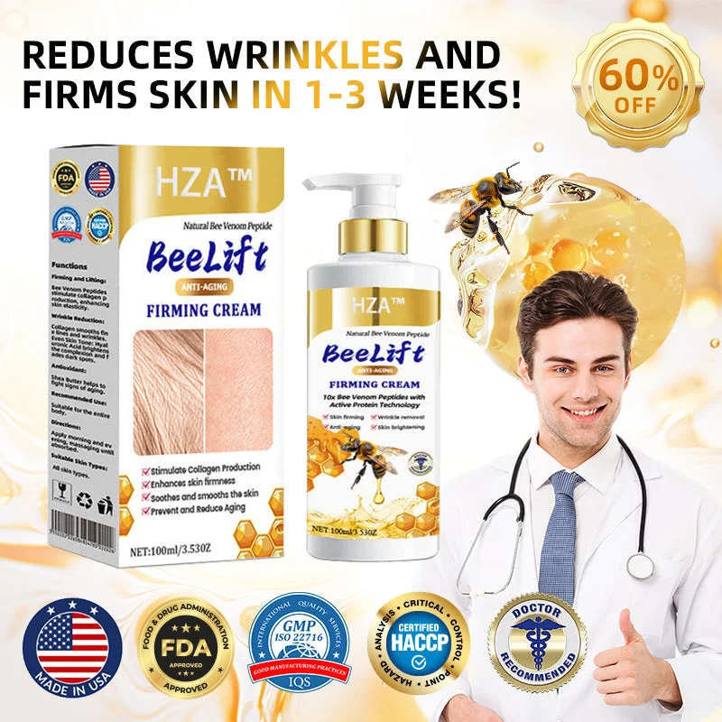 💐🐝HZA™ BeeLift Anti-Aging Firming Cream,Address Crepe & Sagging(🔥49% Off for a Limited Time!)