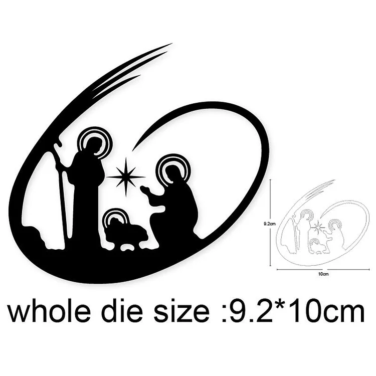 Jesus Nativity Scenes Metal Cutting Dies Stencils For Scrapbooking Dies DIY Craft Album Cards Making Embossing Die Cuts 2020 New