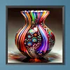 Diamond Painting-5D Full Round Drill Painted Vase(40*40 CM)