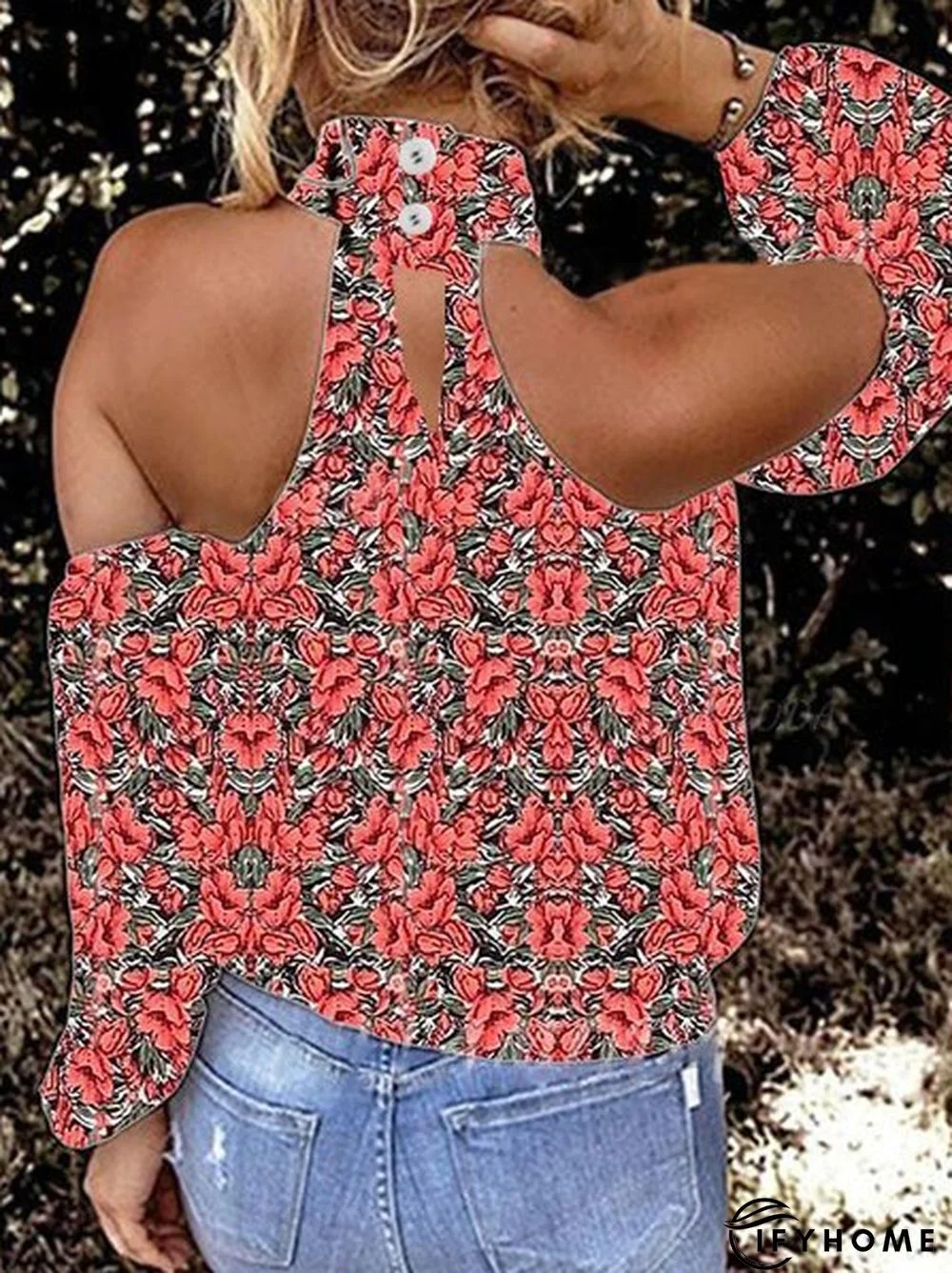 Printed Floral Casual Top | IFYHOME
