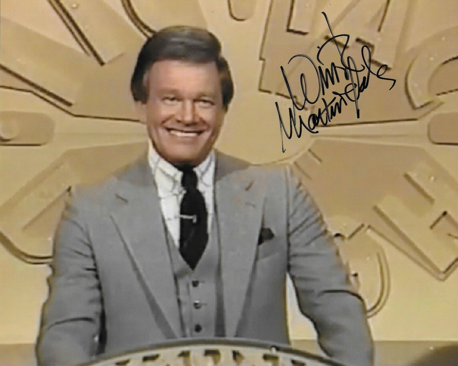 Wink Martindale Original Autographed 8x10 Photo Poster painting #2
