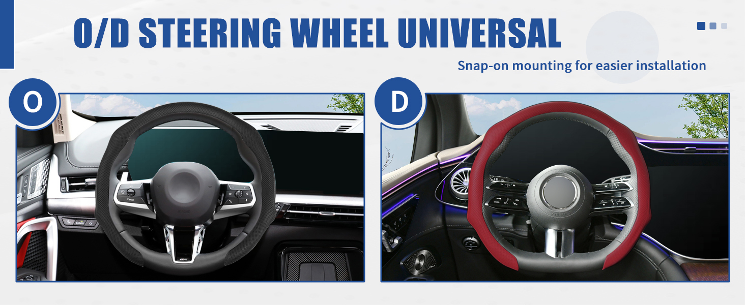 14.5-15 inch Steering Wheel Cover