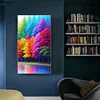 Diamond Painting-DIY Full Round Drill Rainbow Forest(70*40 CM)