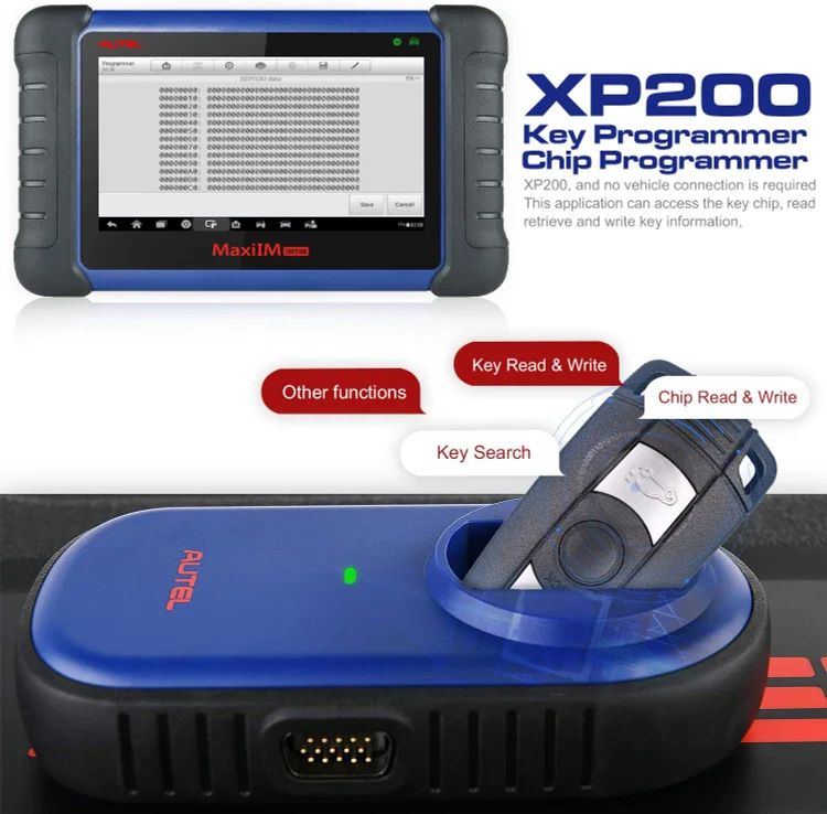 Autel IM508 MaxiIM Advanced Key Fob Programming Tool with XP200