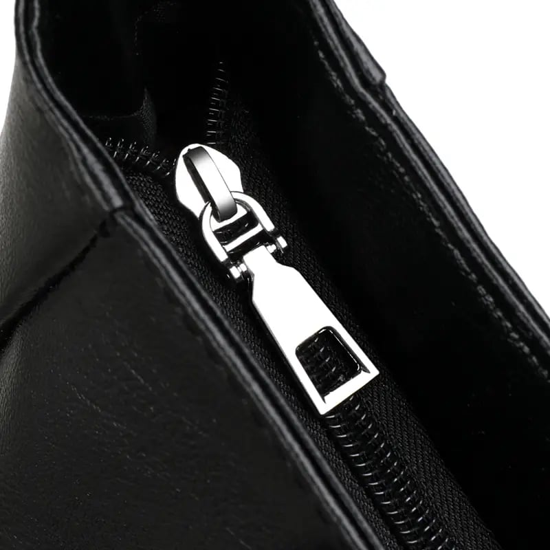 large capacity tote bag casual solid shoulder bag womens elegant zipper handbag details 6