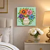 Framed White Vase -  DIY Button Art Painting Kit for Creativity DIY Pearl Dot Crafts for Gift Home Wall Decor 30*30CM