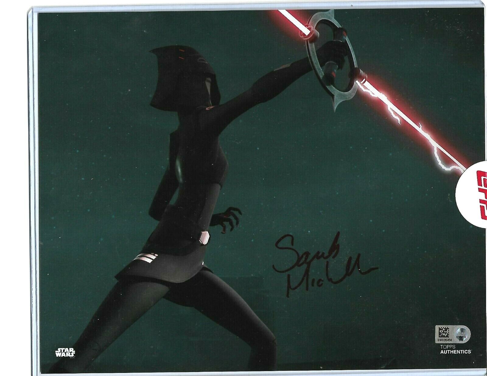 Star Wars Rebels SARAH MICHELLE GELLAR Signed 8x10 Photo Poster painting Topps Authenticated