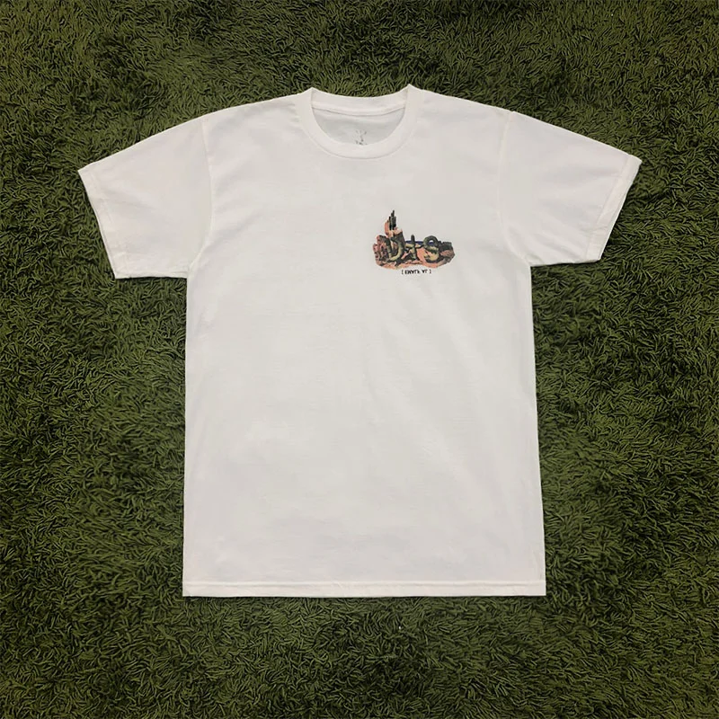 Trendy print street style T-shirt short sleeves