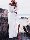 Hawaii Style Off-The-Shoulder Maxi Dress