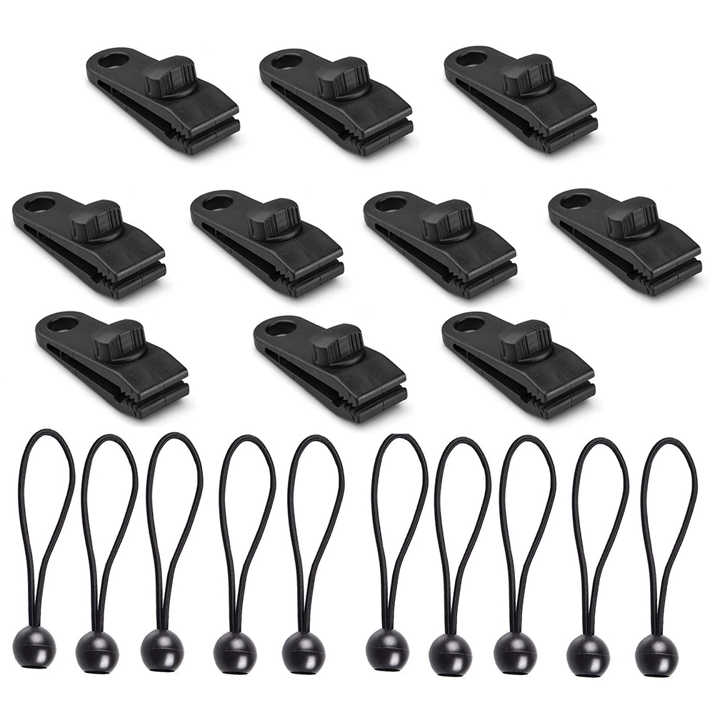 

20pcs Outdoor Large Canopy Wind Rope Clamps Windproof Awning Tent Barb Clip, 501 Original