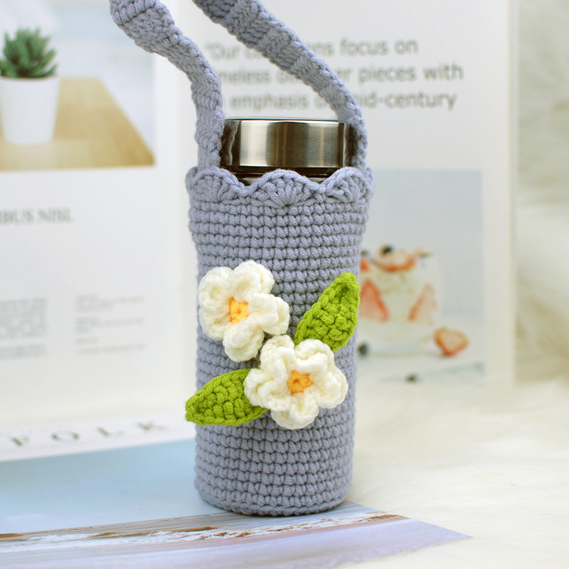 Cozy Craft Cup Sleeve DIY Knitting Kit - Make Your Own Stylish Thermos Cover & Creative Gift