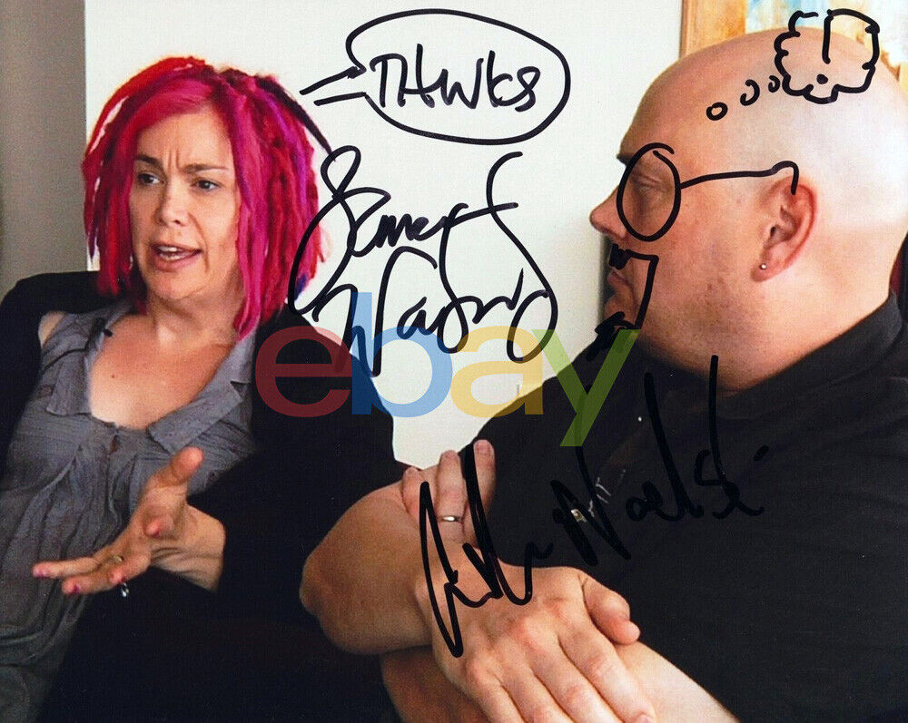 ANDY AND LANA WACHOWSKI SIGNED THE MATRIX CREATORS 8X10 Photo Poster painting reprint