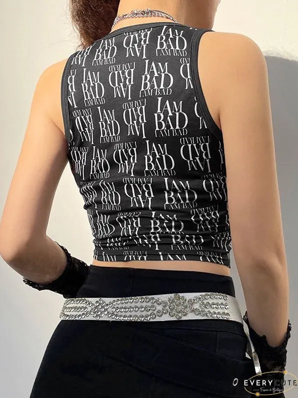 Printed Vintage Style Vest