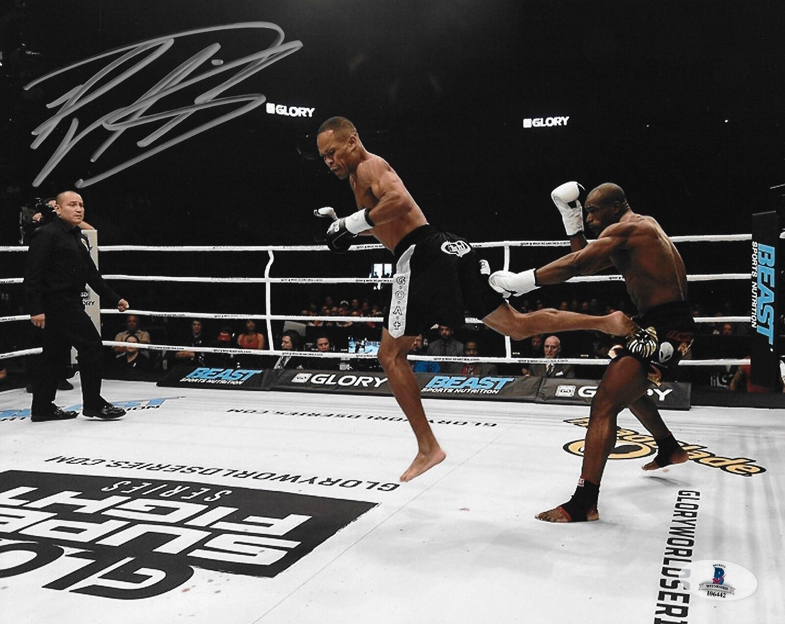 Raymond Daniels Signed 8x10 Photo Poster painting BAS COA Glory Kickboxing Picture Autograph 12