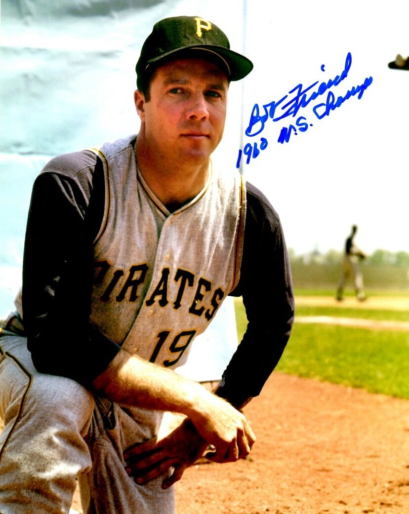 Signed 8x10 BOB FRIEND Pittsburgh Pirates Autographed Photo Poster painting - COA