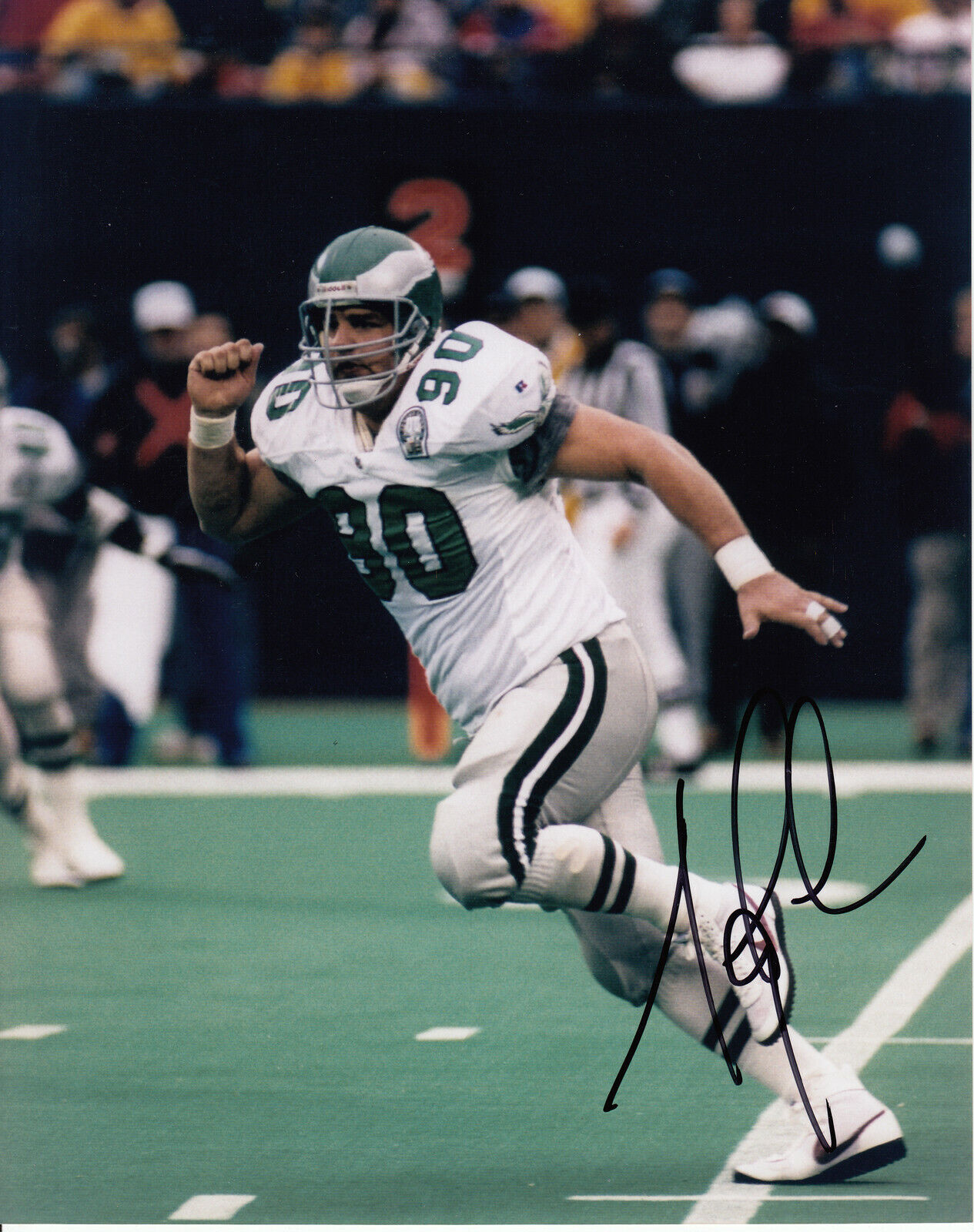 Mike Golic #3 8x10 Signed w/ COA Philadelphia Eagles 031019