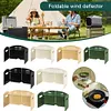 Foldable Camping Wind Shield Portable Gas Stove Windproof Screen for BBQ Cooking