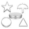 Korean Sugar Candy Making Tools Stainless Steel Cookie Cutters Biscuit Molds