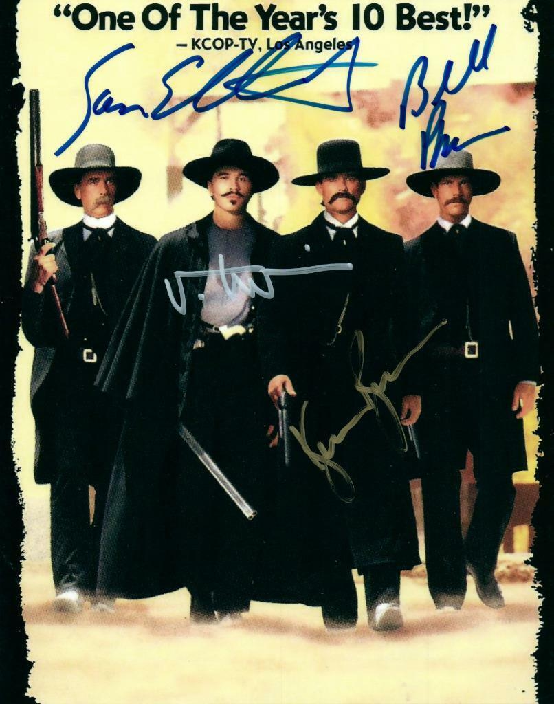 Tombstone Cast Kurt Russell Kilmer +2 autographed 8x10 Picture signed Photo Poster painting COA