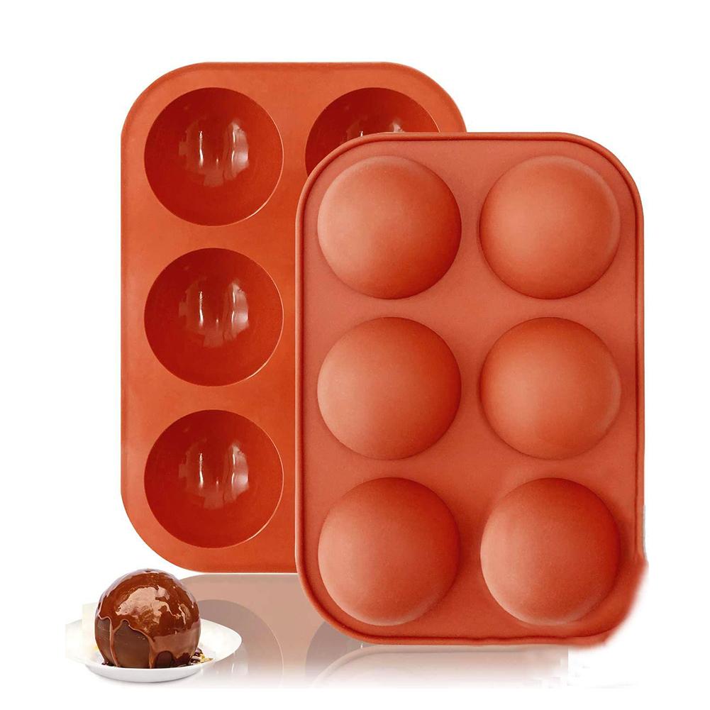 

6 Grids Small Round Silicone Chocolate Mould Non-stick Cake Mold (6pcs, 501 Original