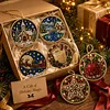 6pcs DIY Pearl Diamond Painting Christmas Tree Hanging Ornaments