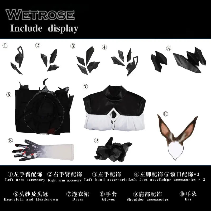 [Wetrose] In Stock Arknights Lord Amiya Furnace's Finale Game Outfit Cosplay Costume