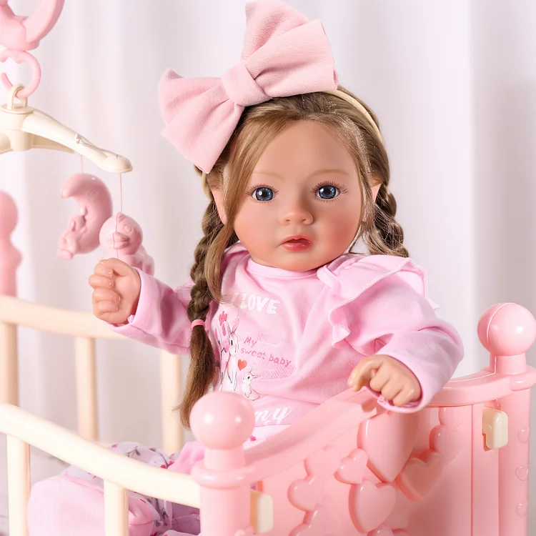 Babeside Quiet Reborn Baby Daisy 20'' Toddler Girl Love Around Mom's Side