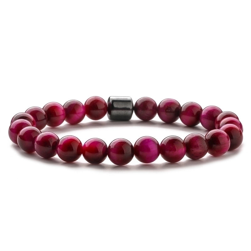 Minimalist Streetwear Geometric Turquoise Howlite Tiger Eye Beaded Unisex Bracelets