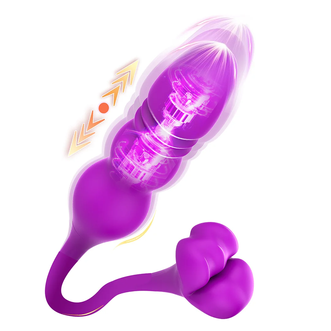 G spot thrustiing vibrator dildo rose sex toy 