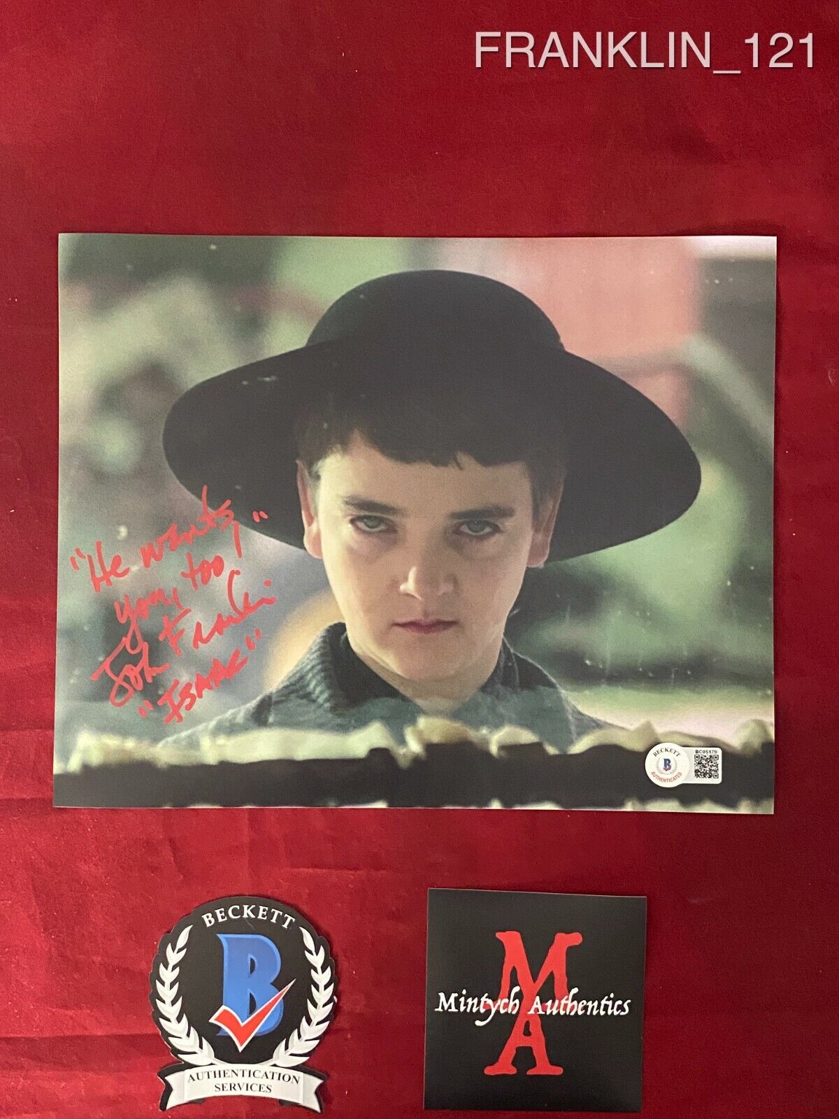 JONATHAN FRANKLIN AUTOGRAPHED SIGNED 8x10 Photo Poster painting! CHILDREN OF THE CORN! BECKETT!