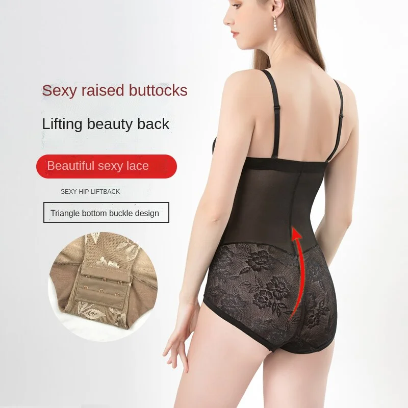 Coloriented 20260 Sexy Lace Floral Bodysuit Shapewear Women Butt Lifter Shaper Underwear High Waist Slimming Corset Lingerie