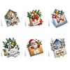 Kit de cartes de v&oelig;ux de peinture en diamant de No&euml;l 6Pcs pour adultes