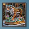 Tiger - speziell geformte Diamantmalerei - 30 * 30cm