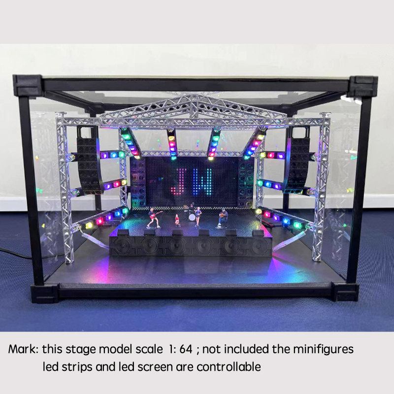 Stage model kits SET-M64A (Led lights & led screen controllable version)