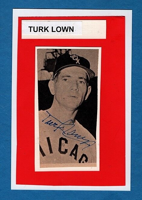 1959 TURK LOWN-CHICAGO WHITE SOX AUTOGRAPHED Photo Poster painting-(d.2016)