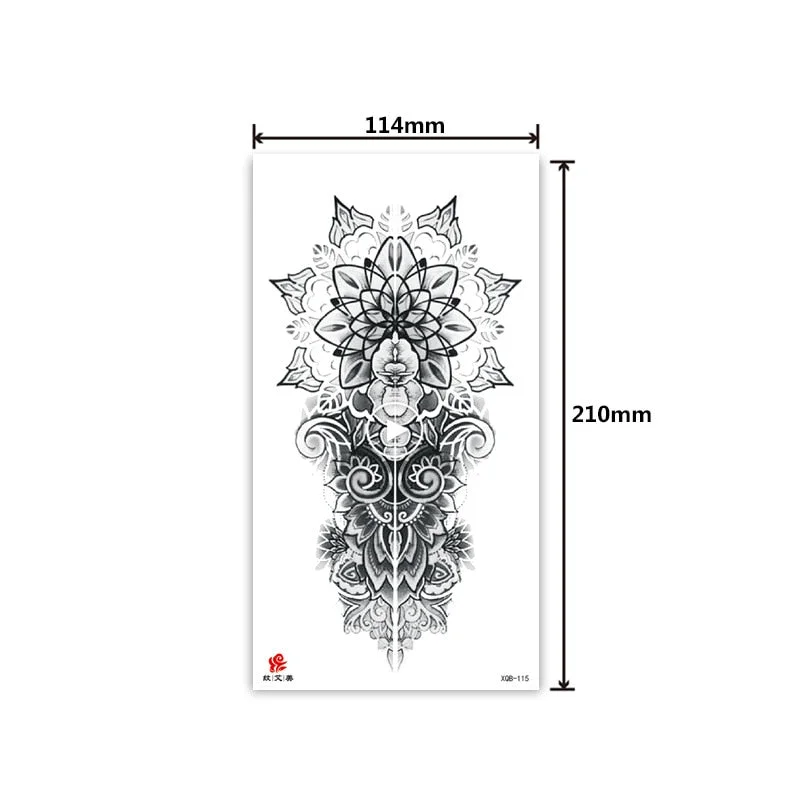 Half-arm waterproof tattoo stickers arm fierce wolf head animal arm lasting cross-border European and American tattoo stickers