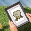 12pcs Mini Square Diamond Painting -Clock